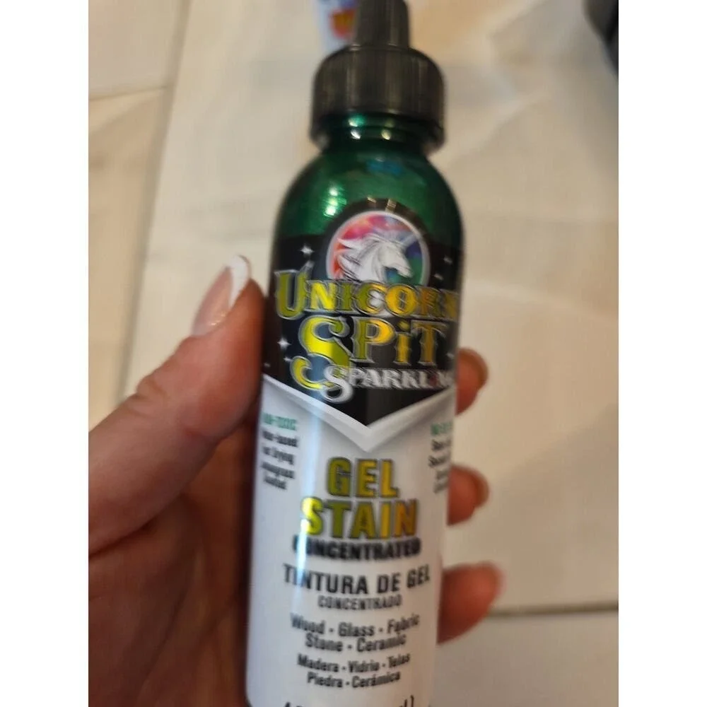 5770007 Gel Stain and Glaze, Dragon's Belly 4.0 FL OZ Bottle, Green D4‎